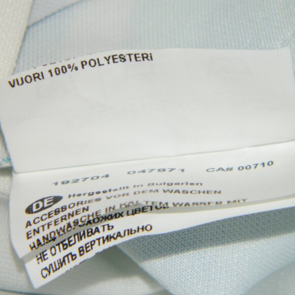 Joseph Ribkoff Holiday Party Designer Sheath Dress White and Blue Tropical - Picture 16 of 16